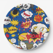 Cute Comic Pattern  Papieren Bordje (Voorkant)