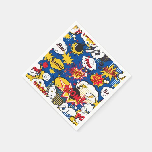 Cute Comic Pattern  Servet (Hoek)