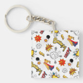 Cute Comic Pattern  Sleutelhanger (voorkant)