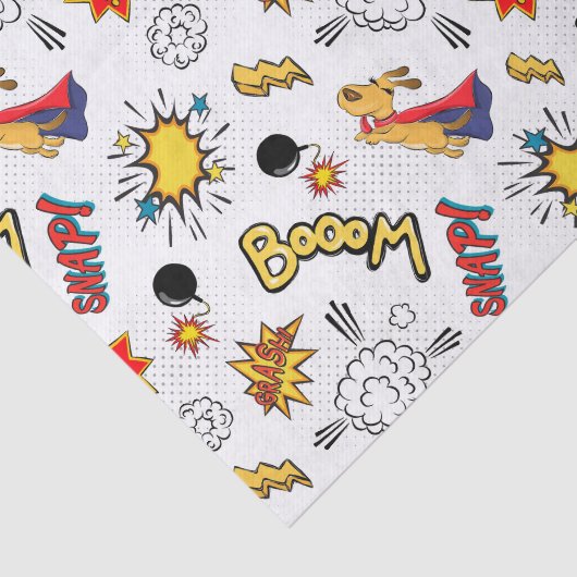 Cute Comic Pattern  Tissuepapier (Detail)