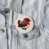 Cute Common Rosefinch Ronde Button 7,6 Cm (In situ)