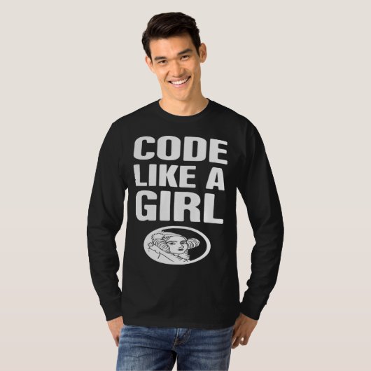 Cute Computer Science & Programming Ada Lovelace T-shirt (Voorkant volledig)