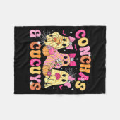 Cute Conchas And Cucuys Ghost Funny Mexican Hallow Fleece Deken (Voorkant (Horizontaal))