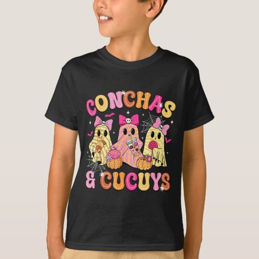 Cute Conchas And Cucuys Ghost Funny Mexican Hallow T-shirt (Voorkant)