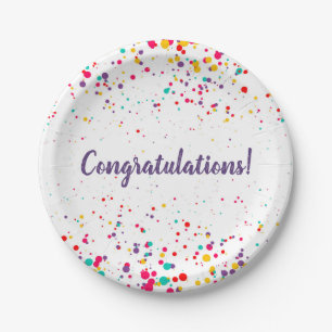 Cute Confetti Afstuderen Bord