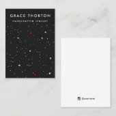 Cute Confetti Earring Jewelry Display Kaart Visitekaartje (Voorkant / Achterkant)