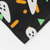 Cute Confetti Ghost Halloween Fleece Deken (Hoek)