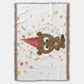 Cute Confetti Party Beaver Deken (Voorkant Verticaal)