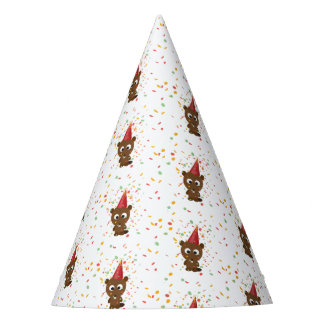 Cute Confetti Party Beaver Feesthoedjes