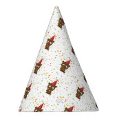 Cute Confetti Party Beaver Feesthoedjes (Rechts)