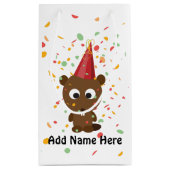 Cute Confetti Party Beaver Klein Cadeauzakje (Achterkant)