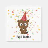 Cute Confetti Party Beaver Servetten (Voorkant)