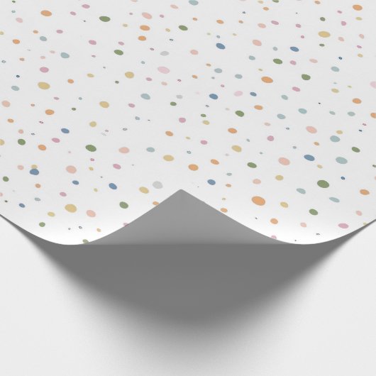 Cute Confetti Pattern | Playful Personalized Gift  Cadeaupapier (Hoek)