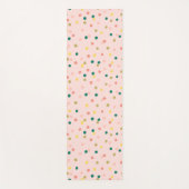 Cute Confetti Polka Dots Pattern Blush Green Yogamat (Voorkant)