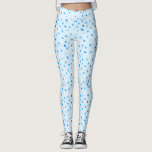 Cute Confetti Polka Dots Pattern in Blue Leggings<br><div class="desc">Stap in stijl uit met deze speelse leggings met een blauw stippatroon op een frisse witte achtergrond; ideaal voor trainingen,  loungen of casual alledaagse draag,  deze comfortabele en opvallende leggings voegen een vleugje persoonlijkheid toe aan elke outfit.</div>