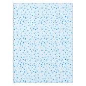 Cute Confetti Polka Dots Pattern in Blue Tafelkleed (Voorkant)