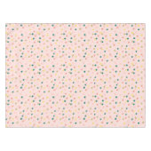 Cute Confetti Polka Dots Pattern roze Green Tafelkleed (Voorkant (Horizontaal))