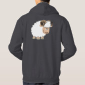 Cute Confident Cartoon Ram Hoodie (Achterkant)