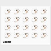 Cute Confident Cartoon Ram Ronde Sticker (Vel)