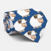 Cute Confident Cartoon Ram Stropdas (Opgerold)