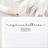 Cute connect hartfont Mijn nieuwe adres Etiket (Insitu)