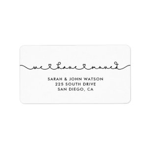 Cute Connect hartfont We hebben verplaatst Etiket