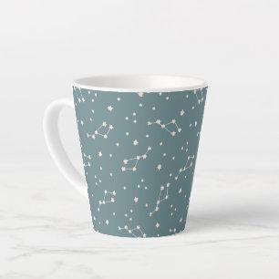 Cute Constellation Sky Pattern Latte Mok