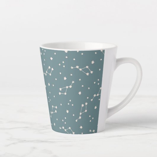 Cute Constellation Sky Pattern Latte Mok (Rechts)