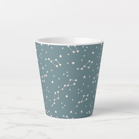 Cute Constellation Sky Pattern Latte Mok (Voorkant)