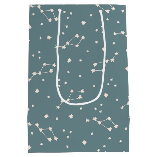 Cute Constellation Sky Pattern Medium Cadeauzakje (Achterkant)