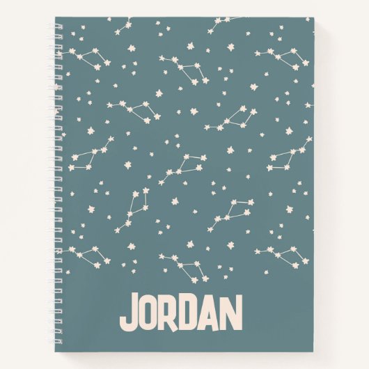 Cute Constellation Sky Pattern Notitieboek (Voorkant)