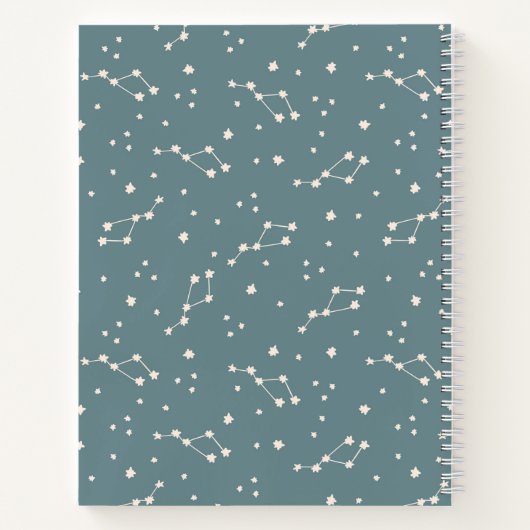 Cute Constellation Sky Pattern Notitieboek (Achterkant)