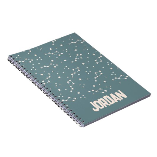 Cute Constellation Sky Pattern Notitieboek (Rechterzijde)