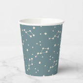 Cute Constellation Sky Pattern Papieren Bekers (Links)