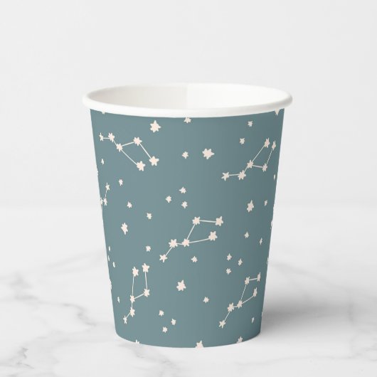 Cute Constellation Sky Pattern Papieren Bekers (Links)