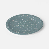 Cute Constellation Sky Pattern Papieren Bordje (Gekanteld)