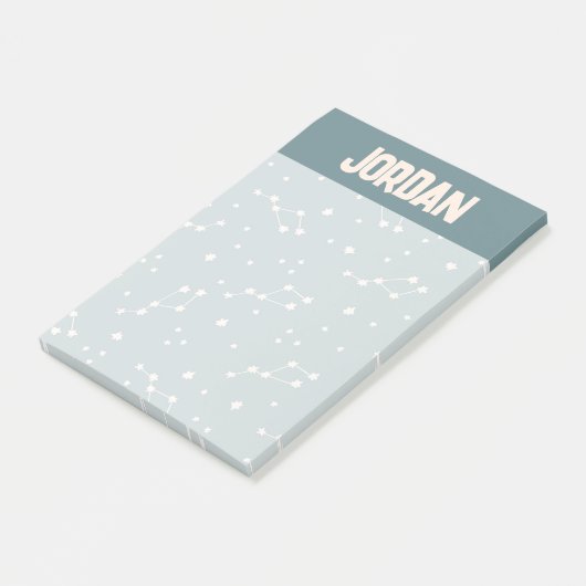 Cute Constellation Sky Pattern Post-it® Notes (Schuin)