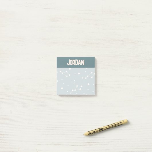 Cute Constellation Sky Pattern Post-it® Notes (Op bureau)