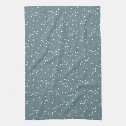 Cute Constellation Sky Pattern Theedoek (Verticaal)