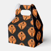 Cute Constructie Stortwagen Weg Patroon Verjaardag Bedankdoosjes (Achterkant)