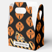 Cute Constructie Stortwagen Weg Patroon Verjaardag Bedankdoosjes (Geopend)