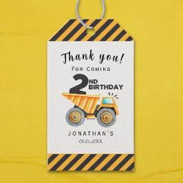 Cute Construction Birthday Boy Party 2nd Birthday Cadeaulabel