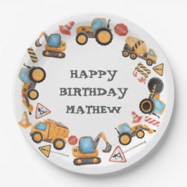  Cute Construction Birthday  Papieren Bordje