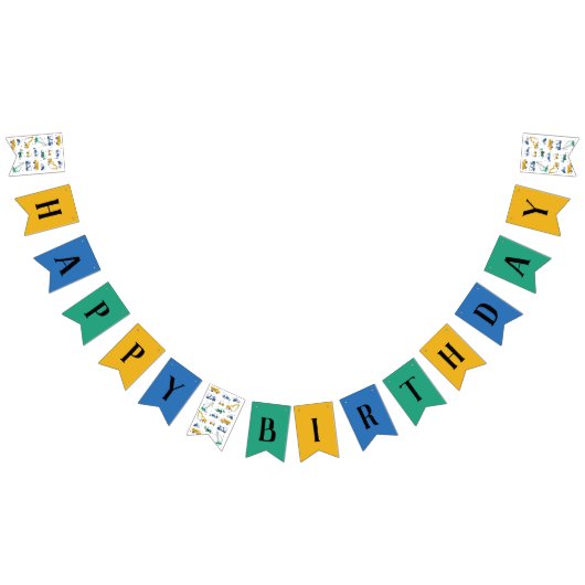 Cute Construction Happy Birthday Banner (Alle)