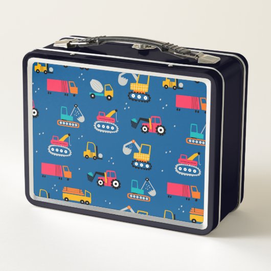 Cute Construction Movers Pattern (Achterkant)