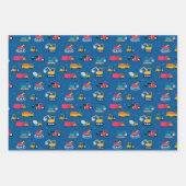 Cute Construction Movers Pattern Inpakpapier Vel (Voorkant 2)