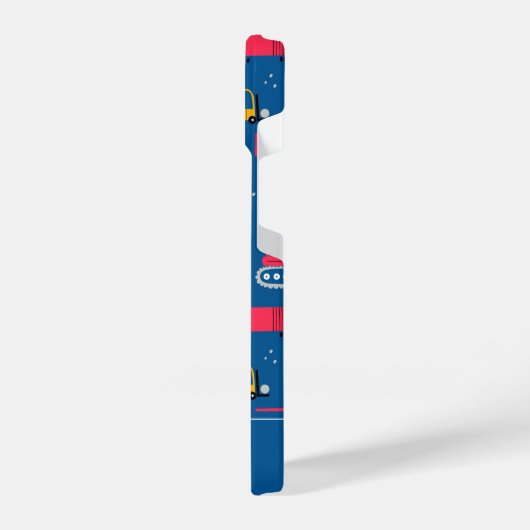 Cute Construction Movers Pattern iPhone Hoesje (Linkerkant)