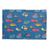 Cute Construction Movers Pattern Kussensloop (Achterkant)