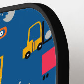 Cute Construction Movers Pattern Pickleball Paddle (Links Detail)