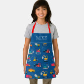 Cute Construction Movers Pattern Schort (Insitu)